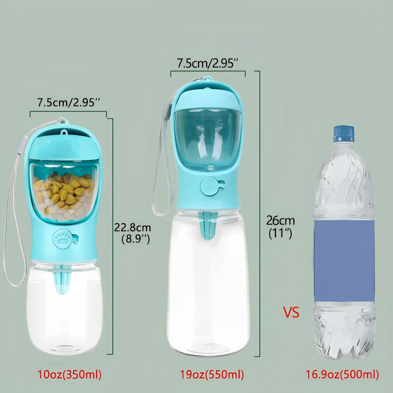 Botella Dispensador 3 en 1